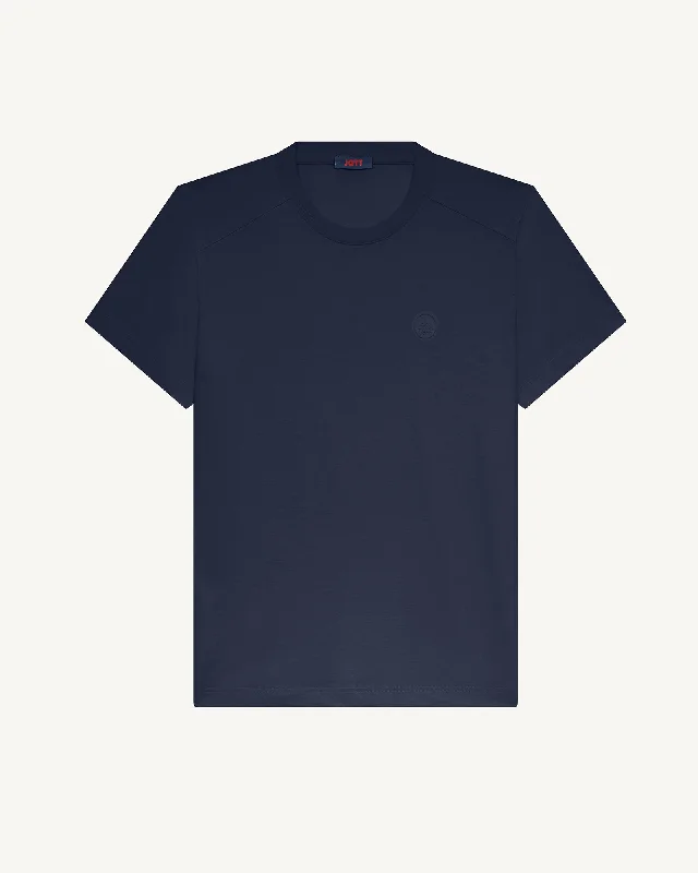 Pedro men's cotton round-neck T-shirt Navy