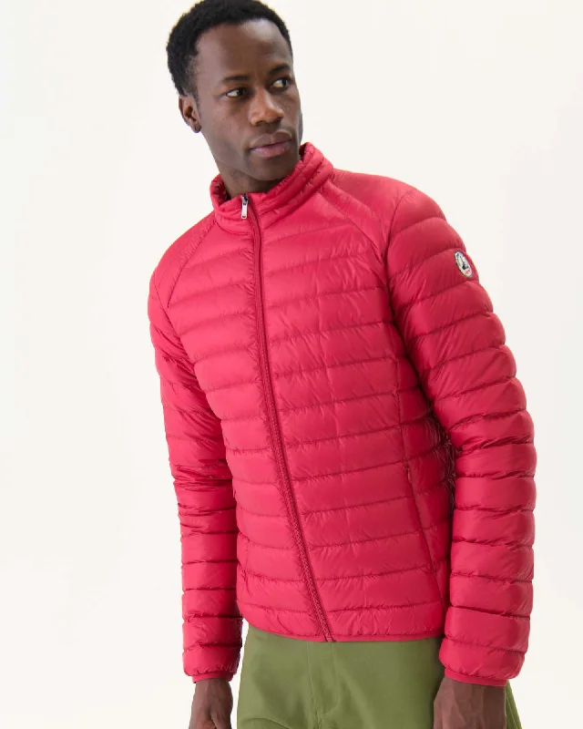 Red Lightweight down jacket Mat