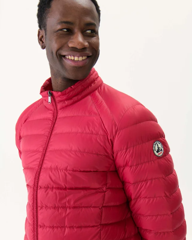 Red Lightweight down jacket Mat