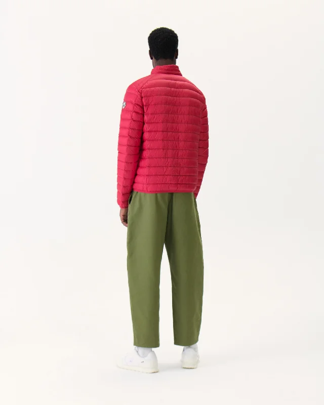 Red Lightweight down jacket Mat