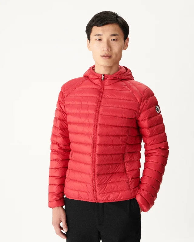 Red Lightweight down jacket Nico