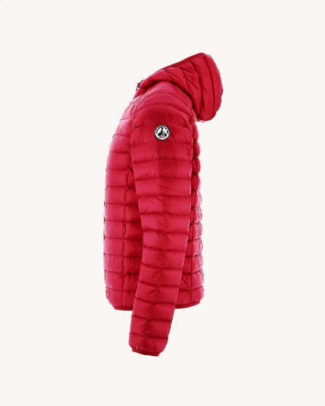 Red Lightweight down jacket Nico