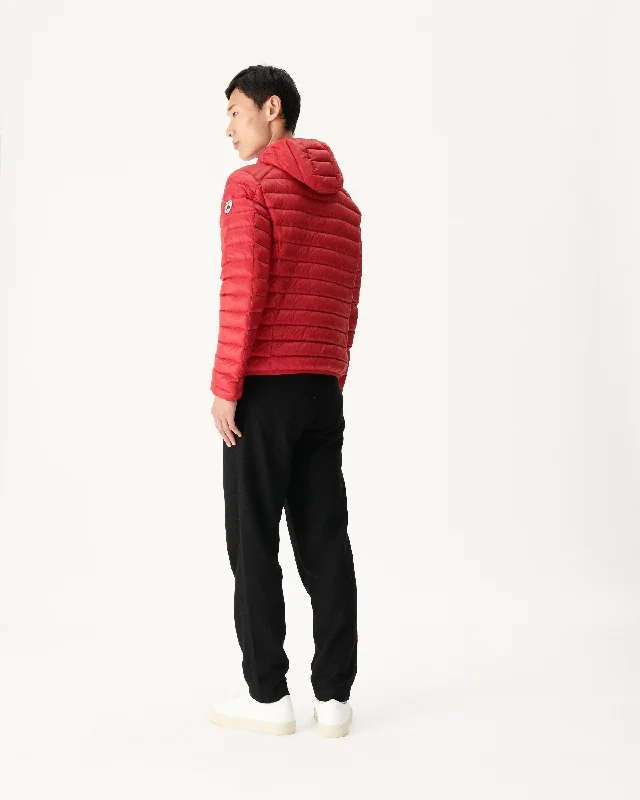 Red Lightweight down jacket Nico