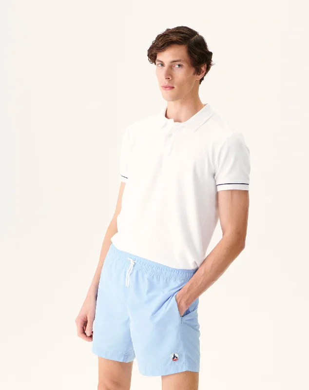 Soft blue Biarritz swim shorts