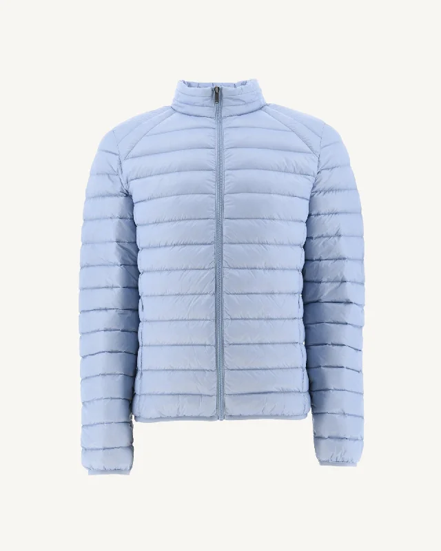 Soft blue Lightweight down jacket Mat