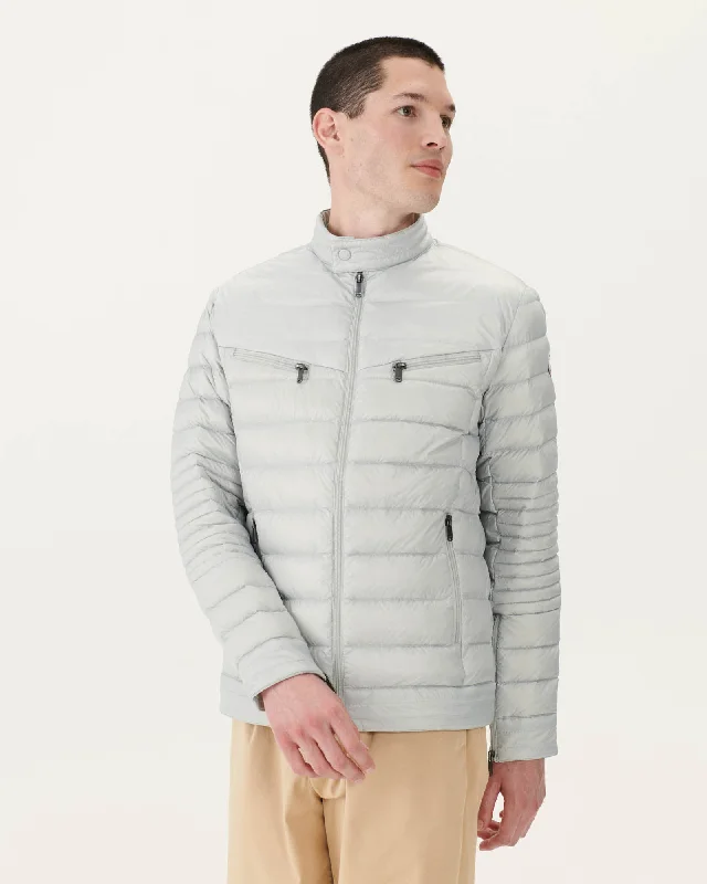 Soft grey David puffer jacket