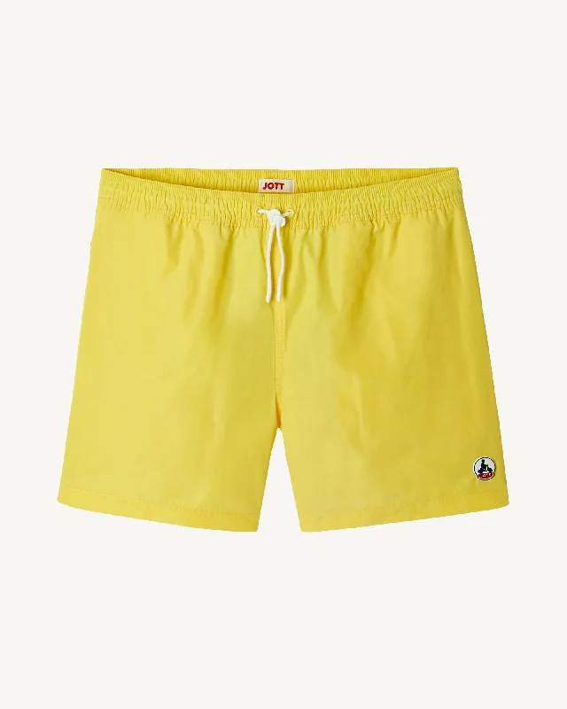 Soft yellow Biarritz swim shorts