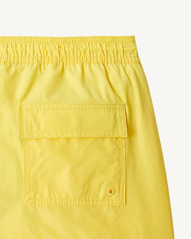 Soft yellow Biarritz swim shorts