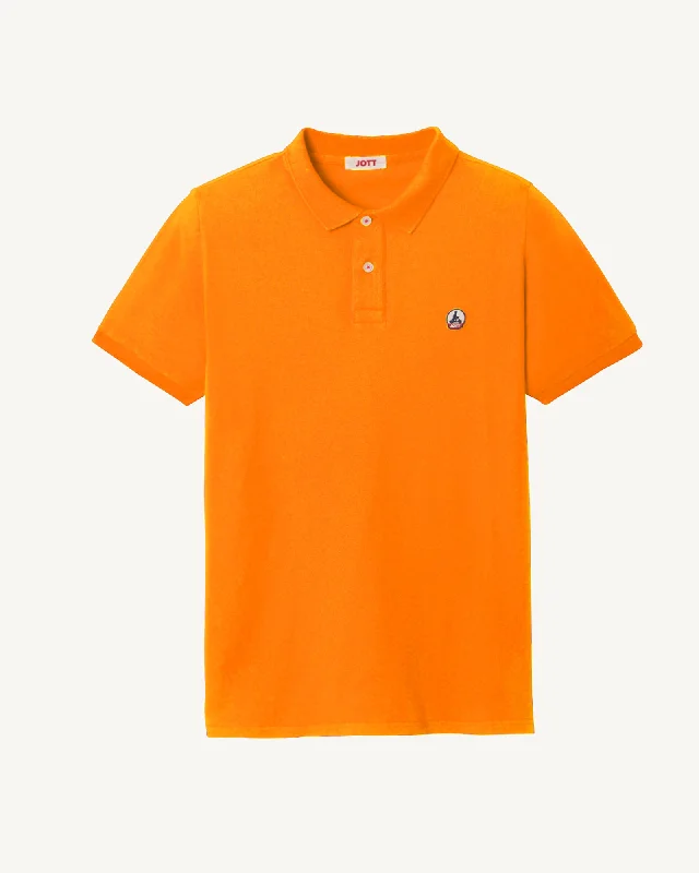 Tangerine Marbella organic cotton polo shirt