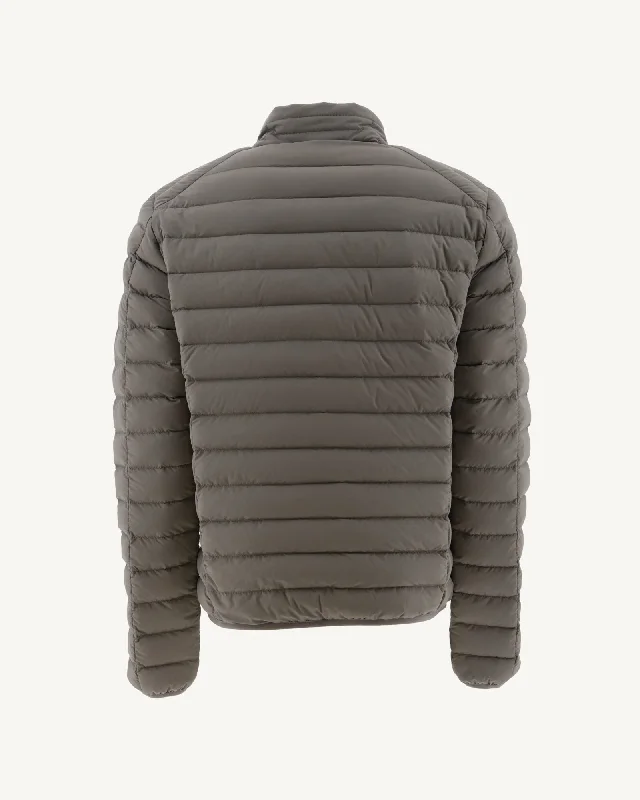 Taupe Aragon lightweight stretch puffer jacket