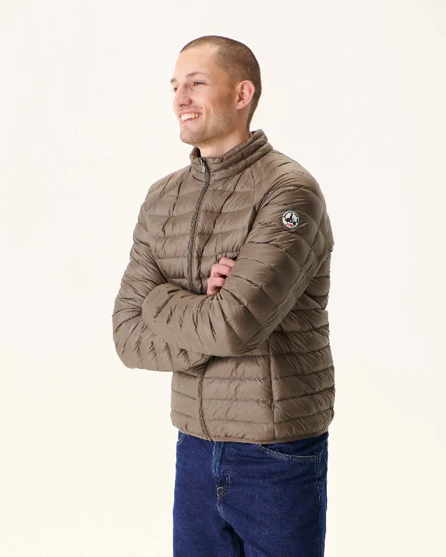 Taupe Lightweight down jacket Mat