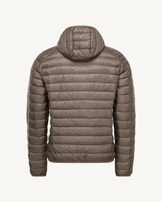 Taupe Lightweight down jacket Nico