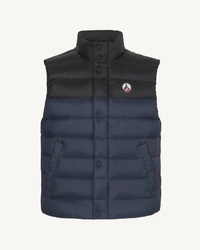 Thomas Bicolore two-tone winter gilet Navy/Black