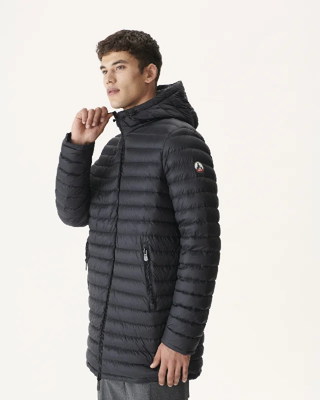 Tonal Military print/Black Reversible light down jacket Amsterdam