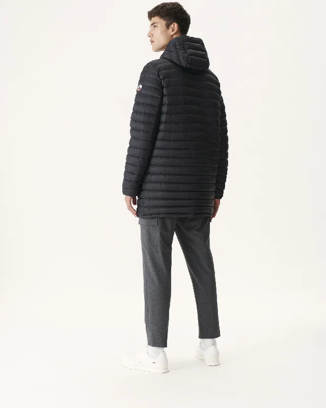 Tonal Military print/Black Reversible light down jacket Amsterdam