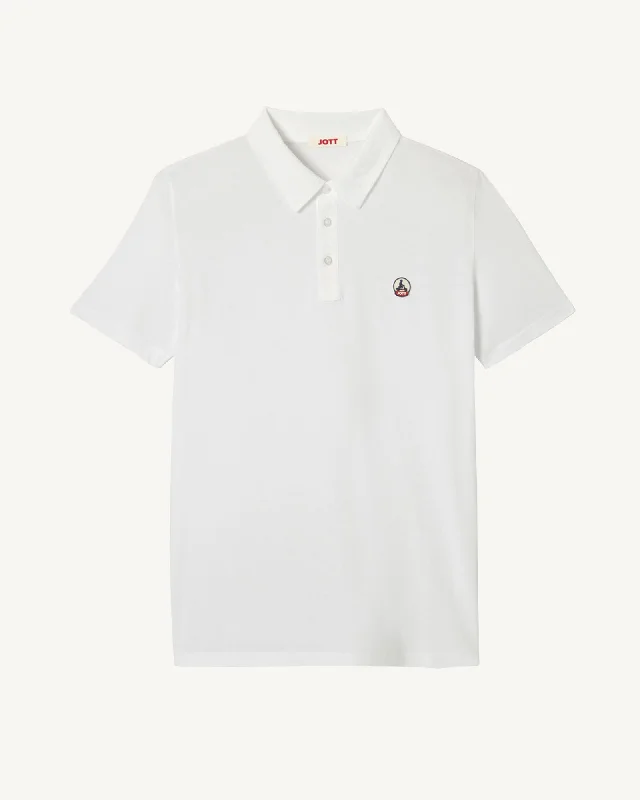 White Lavan organic cotton polo shirt